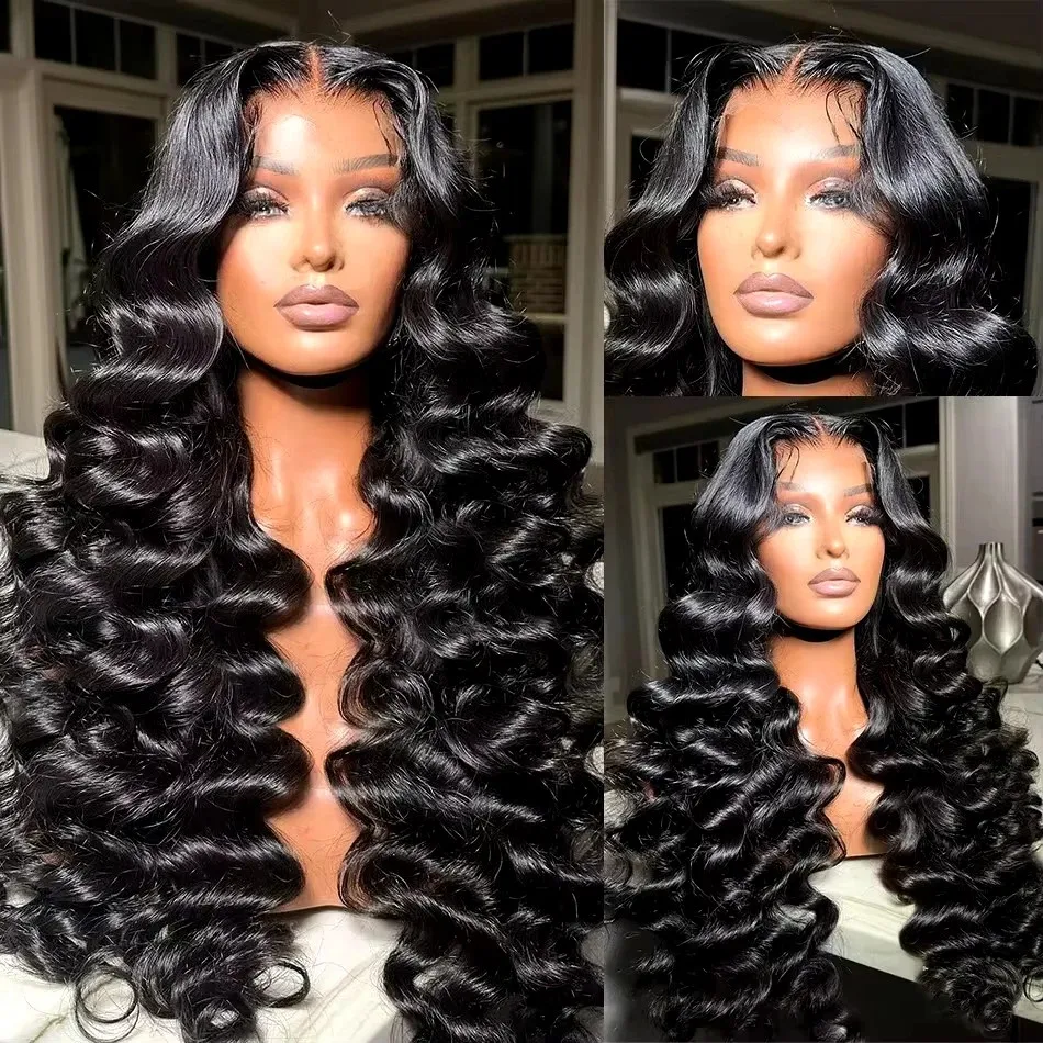 220 Density Loose Deep Wave 13x6 Lace Front Human Hair Wigs Brazilian 30 40 Inches Curly Water Wave HD 13x4 Lace Frontal Wig Se2640f23042849178e238e721c5892c16