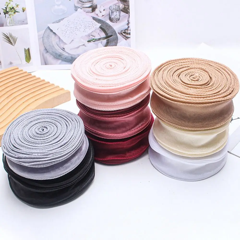 Fashion Flower Bouquet Wrapping Tulle Ribbon 40mm 10 yards Roll of Satin Ribbon Mesh Fabric Organza Ribbon Korean Ribbons