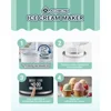 Homemade Ice Cream Maker 2 Quart Double Insulated Bowl Gelato Sorbet Frozen Yogurt Easy Operation Safe Healthy Stylish Blue 3