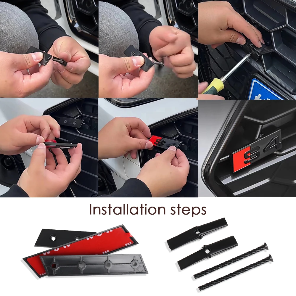 Premium ABS Plastic Front Grille Badge Logo - Exterior Modification Accessory and Decoration Sticker