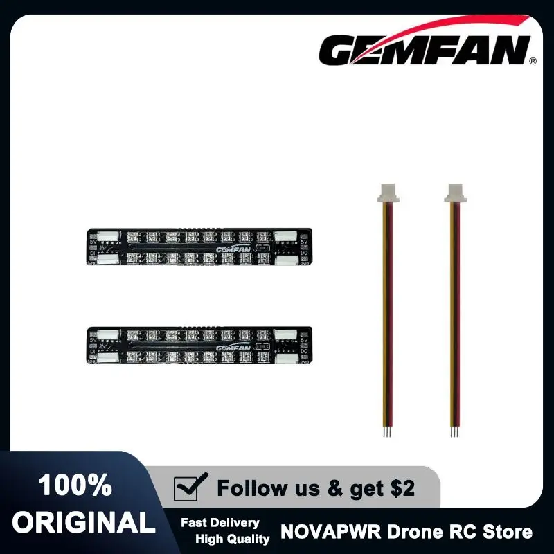 Gemfan LED CU/08/20 Bande Lumineuse Drone FPV RGB Programmable