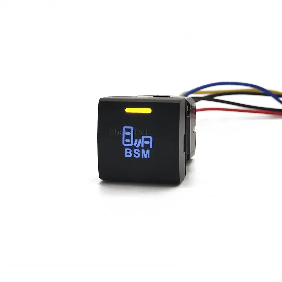 Interrupteur Bouton LED Pour Toyota - Barre Lumineuse Jaune, Compatible Camry, RAV4, Corolla, Prado (2018-2020)