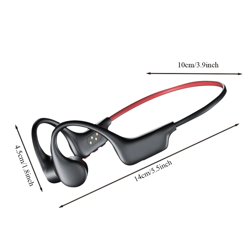 Écouteurs sans fil Bluetooth 5.3 à Conduction osseuse, étanche IPX8 MP3, crochet d'oreille Hifi 32G, natation, sport, avec micro 2