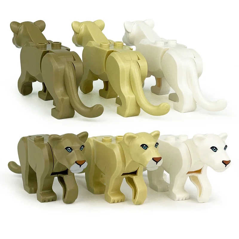 Safari Animal Building Block Figures - Educational Mini Toys & Gifts