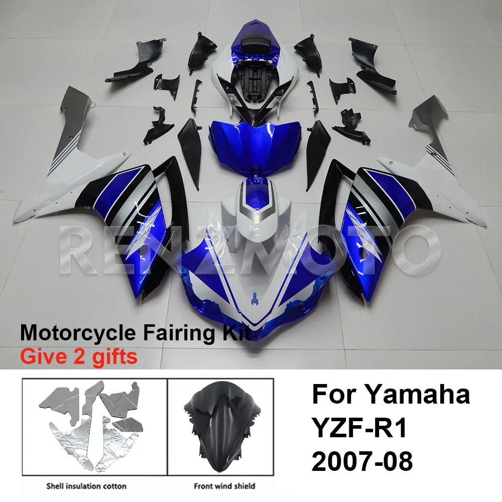 

Motorcycle Fairing Set Body Kit Plastic For YAMAHA YZF-R1 YZF R1 2007-2008 Accessories Injection Bodywork Y1007-114a