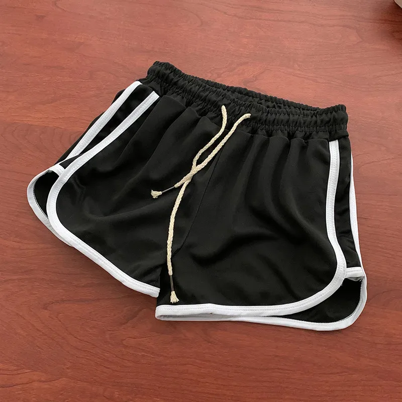 Summer Men and Women casual loose straight shorts lady stylish thin breathable wide leg gym short pants Women yoga Shorts 1
