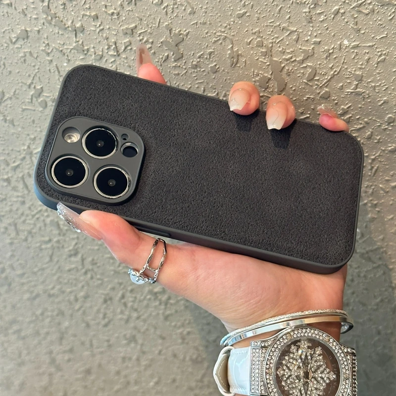 Luxury Leather Moon Pit Pattern Shockproof Phone Case Cover