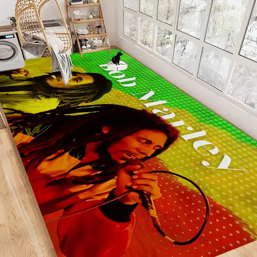 B-Bob Marley Hallway Carpet Washable Non-Slip Living Room Sofa Chairs ...