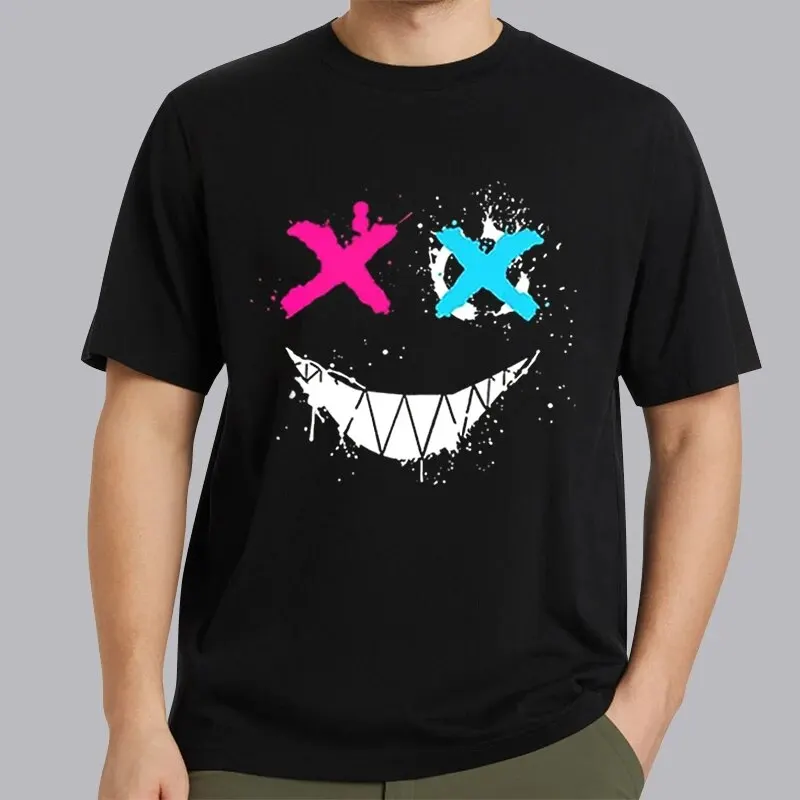 Digital Printing Short-Sleeved T-Shirt Men Summer Casual Tops