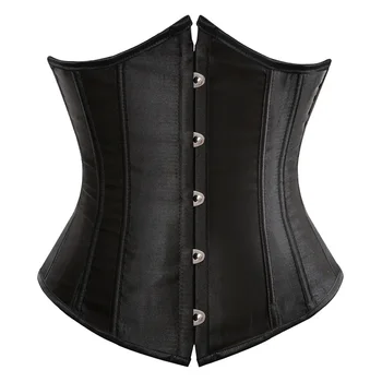 Underbust Corset Women Sexy Bustier Slimming Workout Shape Waist Trainer Girdles Cummerbunds Lace Up Corselet Lingerie Plus Size 1
