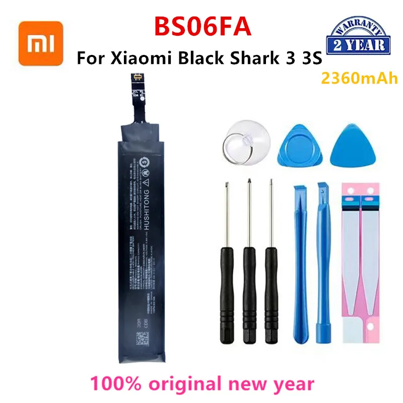 

Xiao mi 100% Orginal BS06FA 2360mAh Battery For Xiaomi Black Shark 3 3S Phone Replacement Batteries+Tools