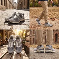 New Balance NB 2002R Chaussures de course décontractées basses unisexes Cloud Rain Grey M2002RDA 3