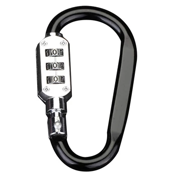 D-type Professional Climbing Carabiner D Shape Mountaineering Buckle Hooks Safety Lock Outdoor Climbing Equipment Accessory 1