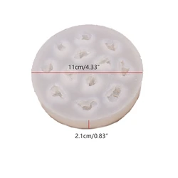 T84B 팝콘 퐁당 금형 12 캐비티 퐁당 금형 원형 실리콘 캔디 금형 팝콘 모양 케이크 제작 프로젝트