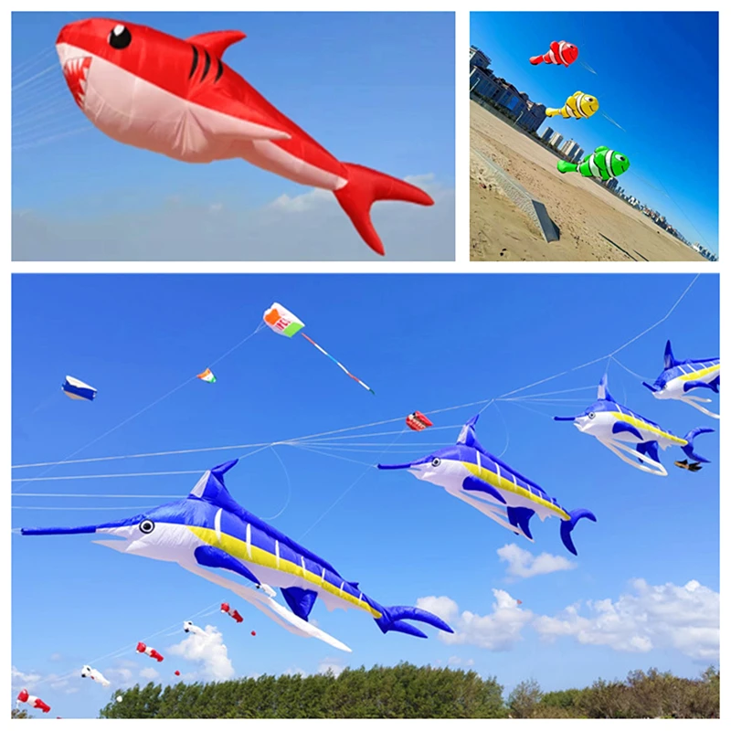 

free shipping large fish kite pendant for adults kite string flying soft kites outdoor toys infaltable kites factory new kites
