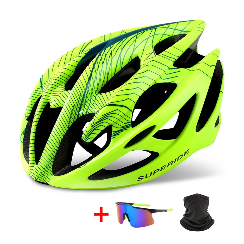SUPERIDE Men Women MTB Bicycle Helmet Integrally-molded Riding Cycling Helmet Sports Ultralight Road Bike Mountain Bike Helmet