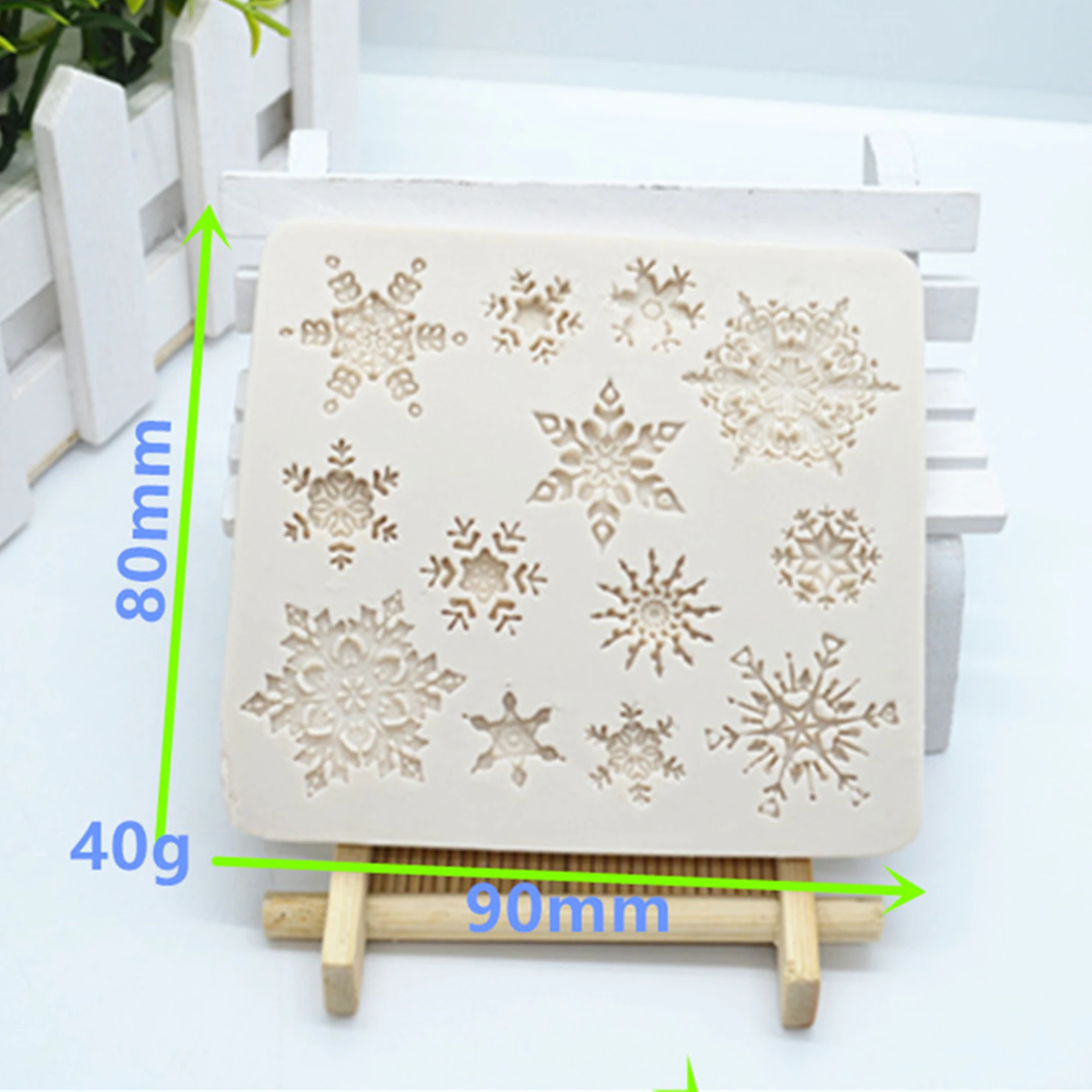 Christmas Silicone Snowflake Mold Cake Dessert Baking Mold DIY Fondant  Pastry Decorating Tools Kitchen Plunger Sugar Cutter Mold