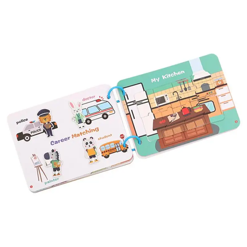 

Занятая книга интересные наклейки книги для детей малышей наклейка для чтения изображения Тихая Самостоятельная Работа с яркими изображениями