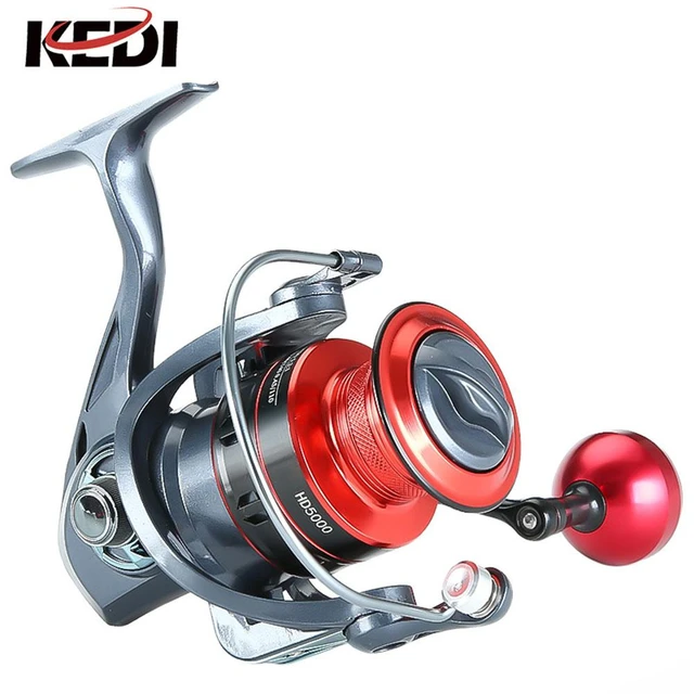 Metal Cup 3BB 5.1:1 Spinning Fishing Reel with Spool Wire Cup Automatic  Folding handle left right hand Sea