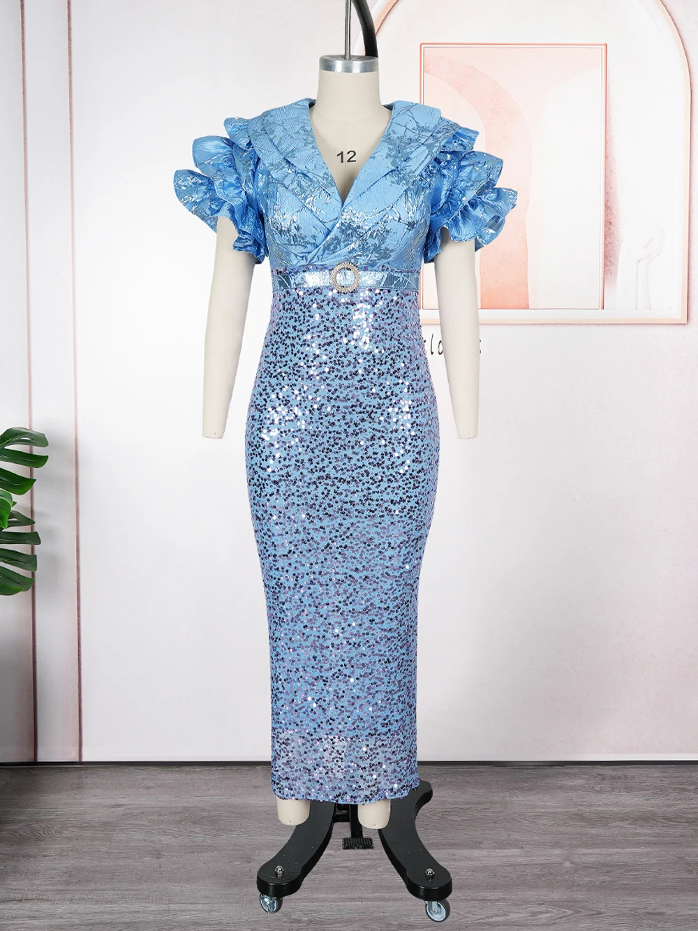 strapless open back dress Plus Size 1980s Costume main image 1