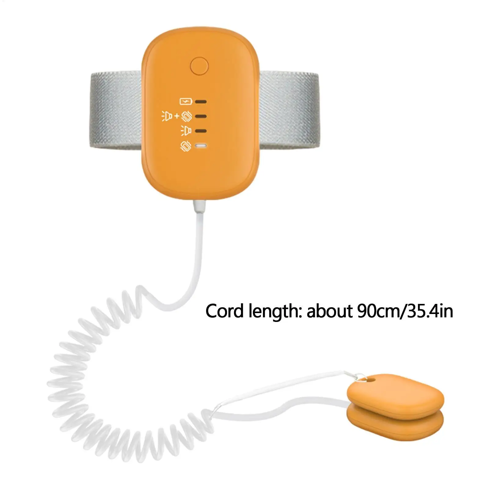 어린이 및 성인용 소변 감지 알람, 배변 훈련용 USB 충전식 침대 젖음 알람, 3가지 모드, 안전하고 고감도
