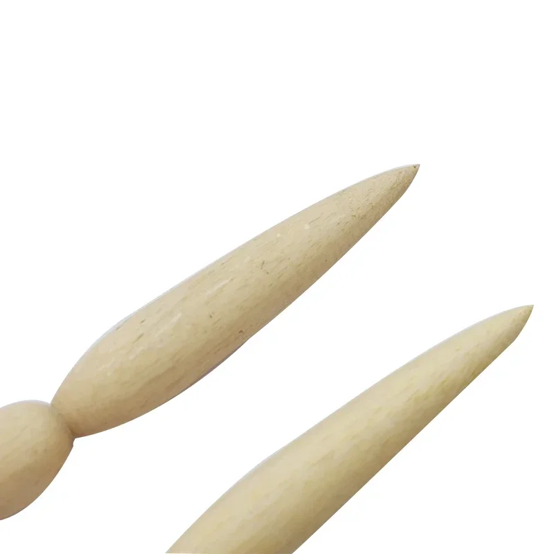 Pottery Spout Modifier Double-head Wooden Punching Tounded Corners Teapot Spout Modeling Ceramic Clay Repair Tools 1Pc pottery tools,clay sculpting tools,pottery sculpting tools,clay craft tool