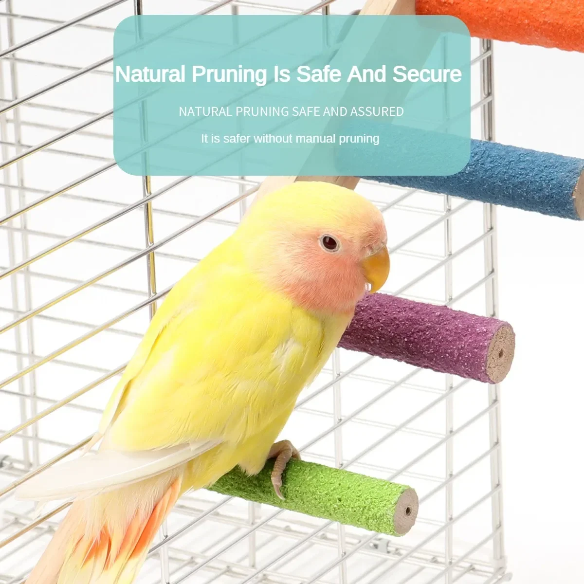 Wood Ladder 4/6 Steps Pet Interactive Bird Parrot Toy for Hamster Cage Funny Grinding Stick Climbing