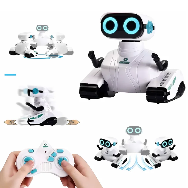 Smart Robots Emo Robot Dance Voice Command Touch Control Singing Dancing Talkking Interactive Toy Gift for Kids 3