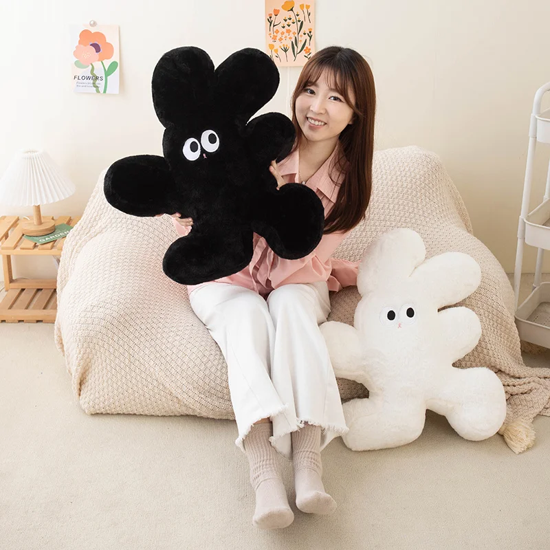 Kawaii Irregular Shape Bunny Plush Long Pillow Cute Stuffed Animals Special Design Colorful Rabbit Soft Kids Toys for Baby Gifts