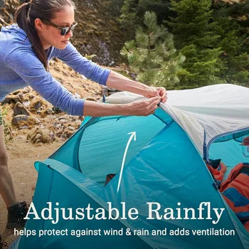 Coleman Pop-Up Instant Tent Sets Up in 10 Seconds, Portable & Lightweight 2 Person Tent with Adjustable Rainfly 3