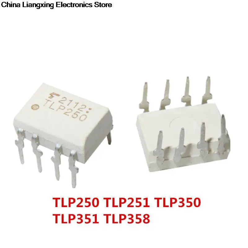 

50PCS tlp250 dip8 tlp251 tlp350 tlp350h tlp351 tlp358 dip-8 acoplador fotoelétrico optoisolador ic