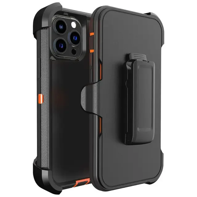 3-in-1 Armor Rugged Shockproof Case with Belt Clip