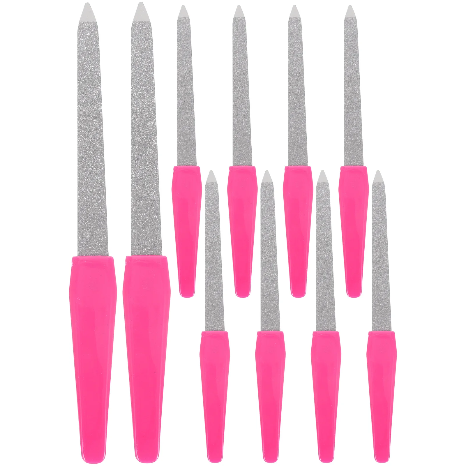 

10pcs Nail File Metal Nail File Double-sided Fingernail Files Nail Files for Acrylic Nails