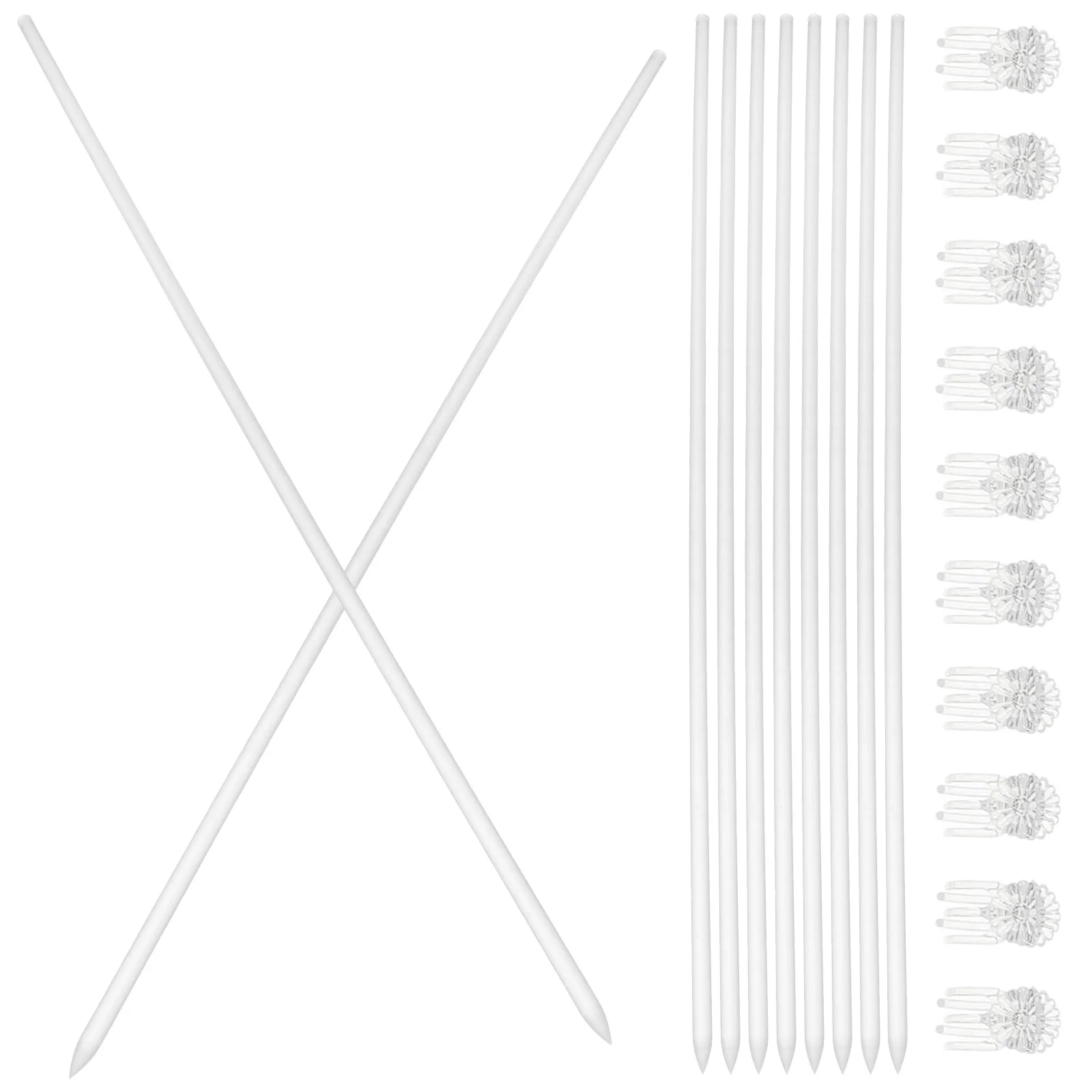 

Plant Support Orchid Clips Holder Potted Climbing Scaffold Rod Acrylic Stakes Trellis Frames for Flower