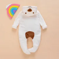 Winter Baby Clothes Cute Cartoon Bear Baby Rompers Pajamas Cotton Infant Boy Girls Animal Costume Zipper Jumpsuit 0-24 Months 2