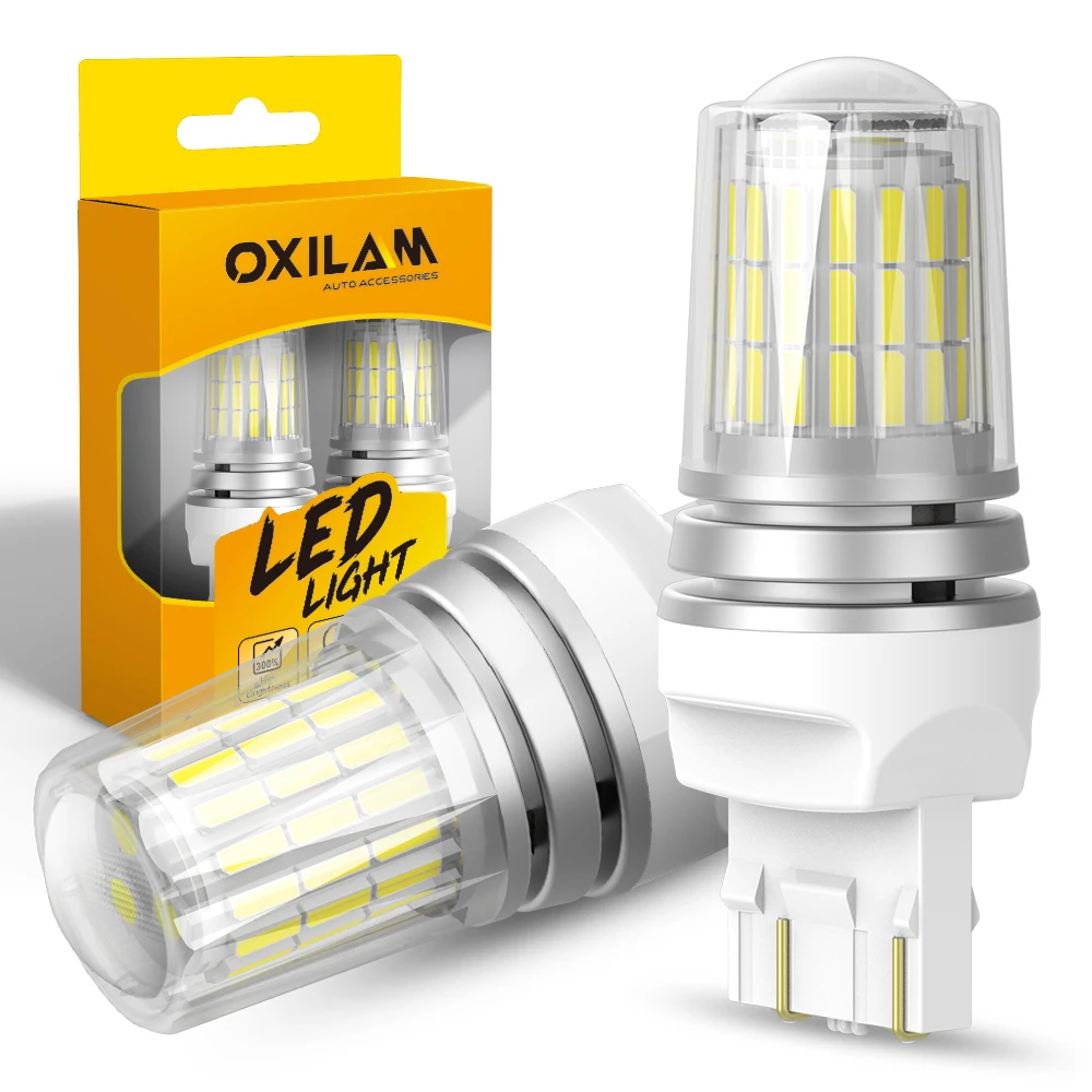 OXILAM 2Pcs W21W T20 Canbus Super Bright 7440 7443 W21/5W LED Bulb DRL Car Driving Reverse Light for Mazda 323 Toyota Honda AliExpress