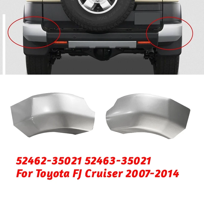 

1Pair Rear Corner Bumper End Cap Pad Trim Cover 52462-35021 52463-35021 For Toyota FJ Cruiser 2007-2014 Wrap Shells