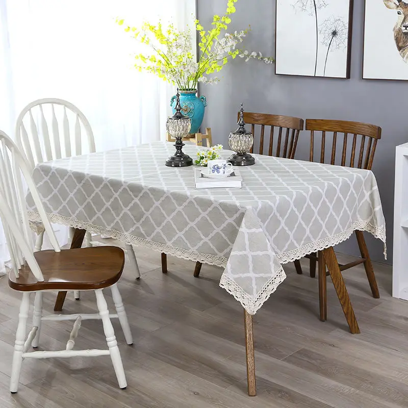Plaid Printed Decorative Table Cloth Tablecloth For Kitchen Home Decor Dining Table Cover Tablecloth for the Cotton