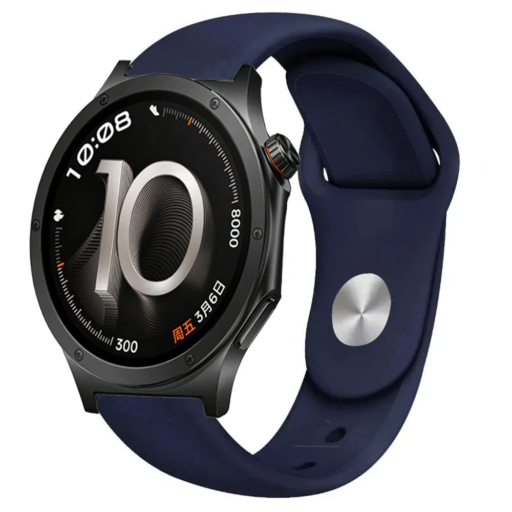 Soft Silicone Sports Strap, Breathable and Comfortable, 18/20/22mm