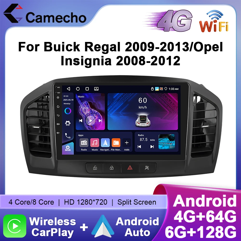 4G 128G Car Radio For Vauxhall Insignia 2008-2013, Hodozzy 9" 1280P In-Cell Touch Screen Android 15 Car Stereo With DSP Wireless Carpaly & Android Auto Bluetooth 5.0 GPS WiFi FM/RDS SWC Backup Camera - View #8