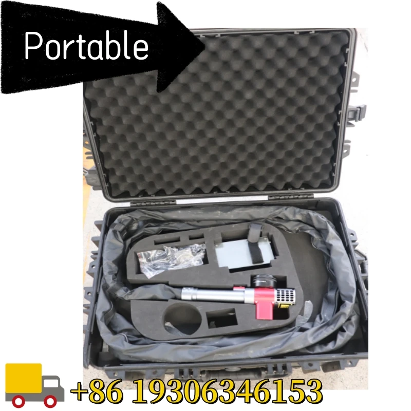Trolley Case Mini Laser Metal Cleaning Machine Car Parts Equipment accessory Rust Oil Stains Remover 200w