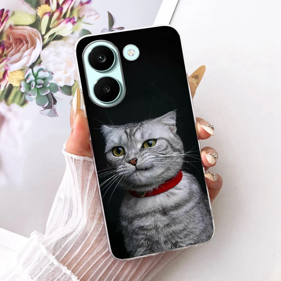 Colorful Flowers Painted Soft Slim Phone Case Cover