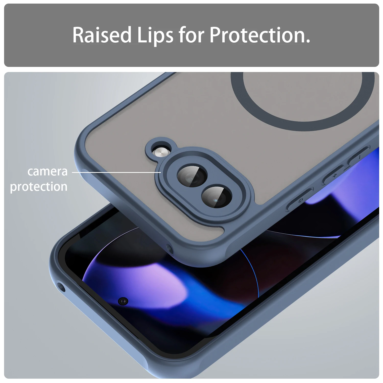 Shockproof Dustproof Magsafe-Compatible Magnetic Wireless Charging Phone Case