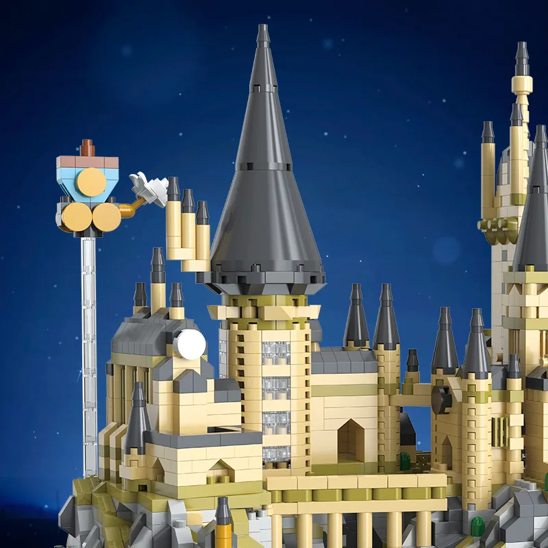 New Stone Magic Castle Creative Harrys School Set City DIY Model Building Blocks Bricks Toys For Children Adult Gift 2