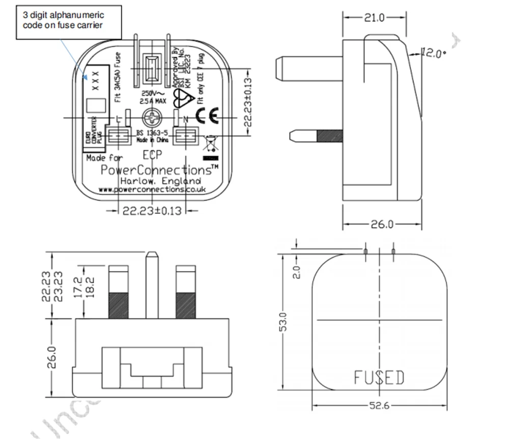 BS5733 13A spojený cestovní adaptér evropa na británii singapur Hong Kong malajsie konverze kolíček skříňka typ type-c na type-g kolíček adaptér