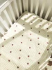 Newborn baby embroidered cotton breathable napping pad folding portable mattress 3