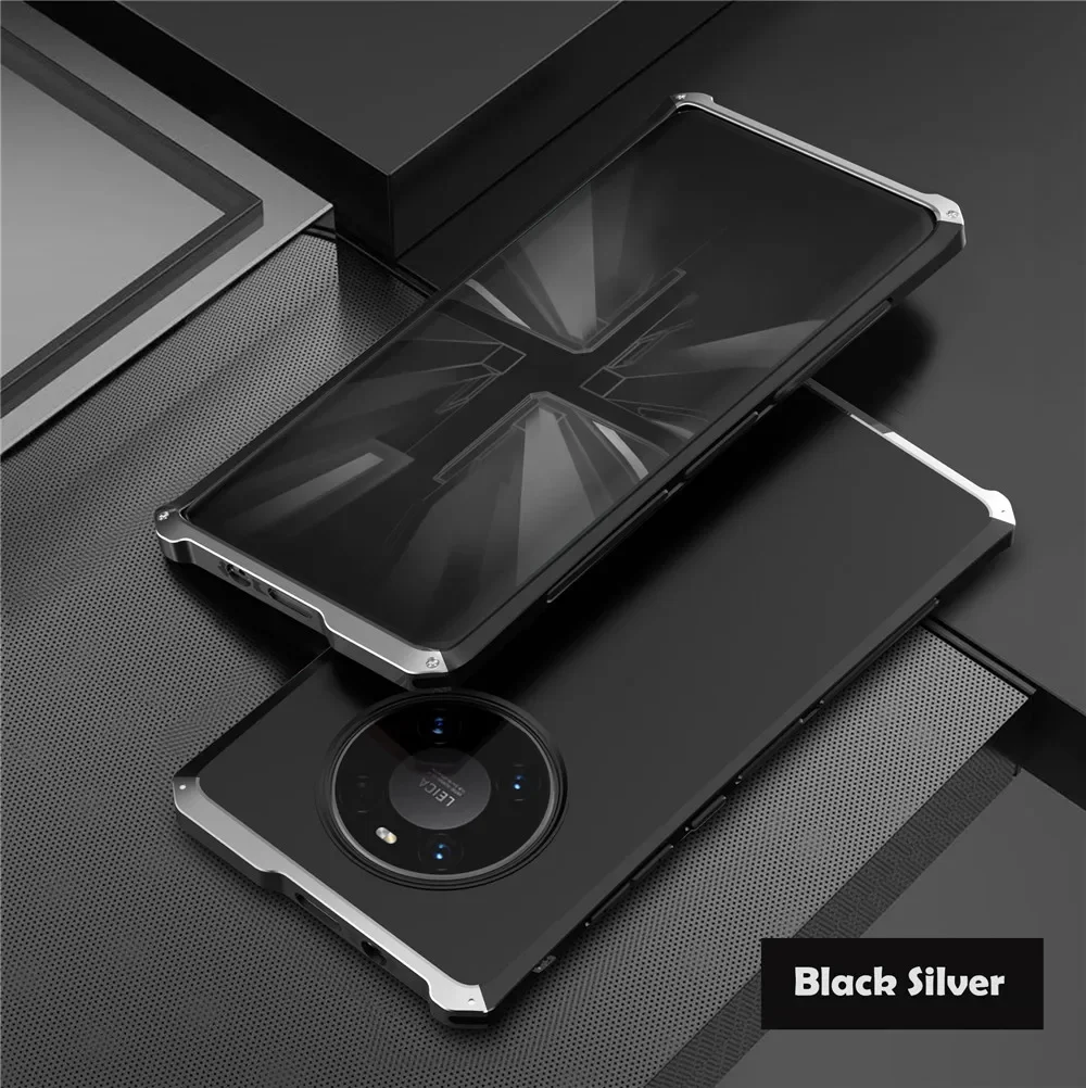 Shockproof Metal Armor Case with Aluminum Frame and Matte PC Cover