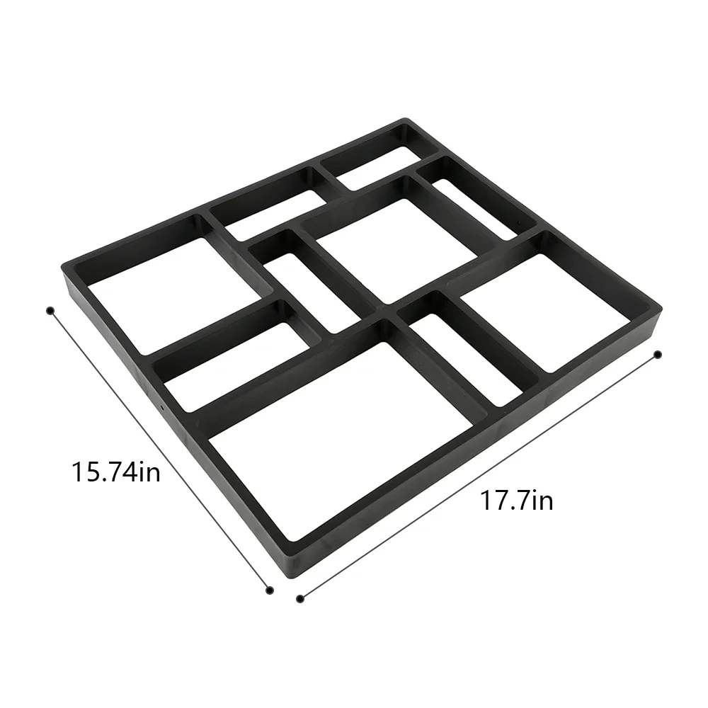 1pcs Garden Path Maker Mold DIY Garden Lawn Paving Mold Stone Brick Concrete Reusable Manual Paving Cement Brick