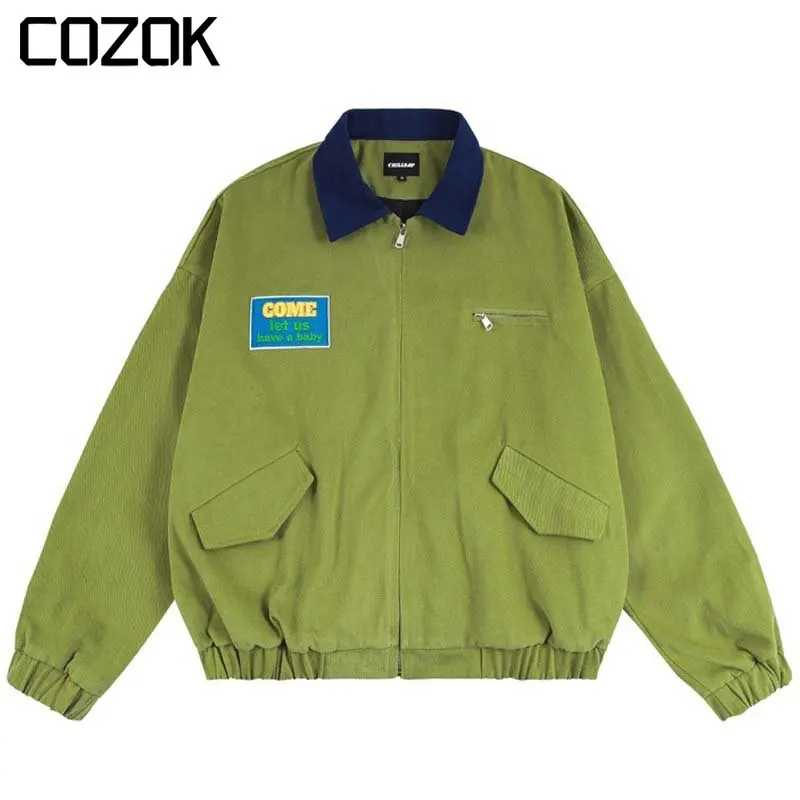 

Hip Hop Men Baseball Jacket Coat Streetwear Vintage Embroidery Letter Varsity Bomber Jackets Harajuku Casual Coats Unisex 2023