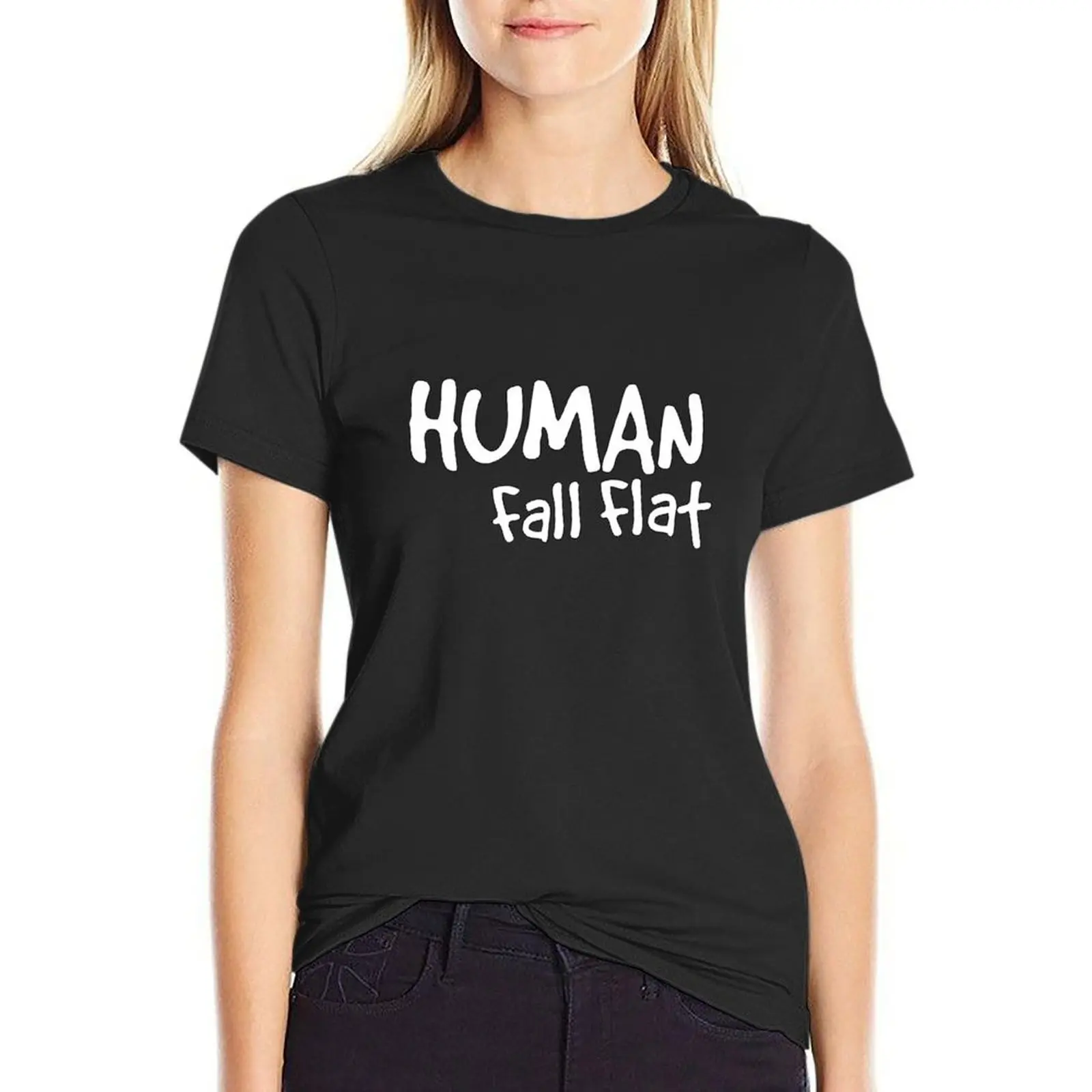 Human Fall Flat T-Shirt funny cute clothes tops t-shirt dress for Women plus size
